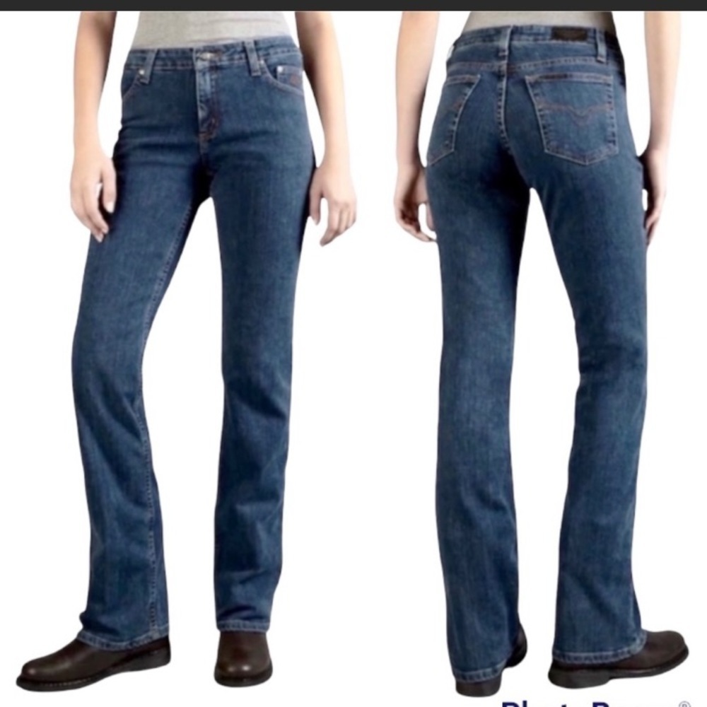 HD Harley Davidson Algodon High‎ Waist Bootcut Jeans Women's size 4 bikers work